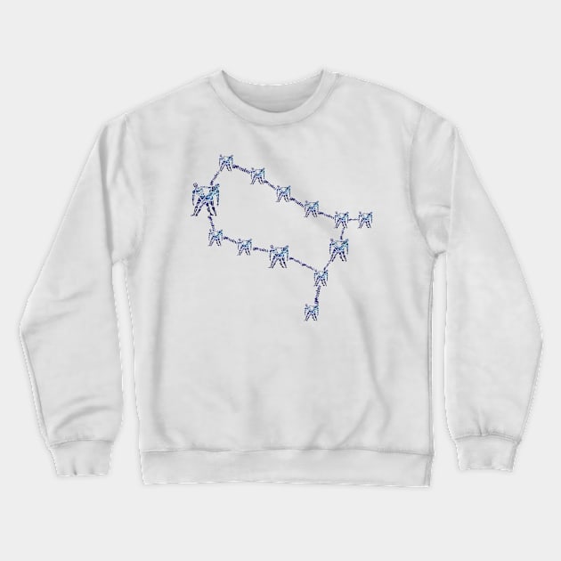 Gemini zodiac constellation Crewneck Sweatshirt by INDONESIA68